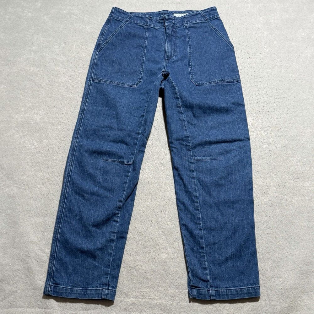 Rag & Bone Leyton Ankle-Length Straight Jean Sz 10 Blue Denim Kayden Streetwear